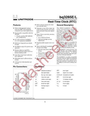 BQ3285ES datasheet  
